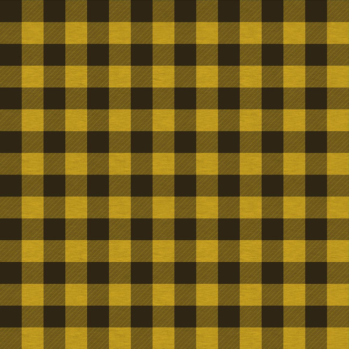 CHECK VICHY - MELANGE MUSTARD- Upholstery velour 