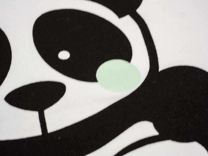 PANDA PANEL / MINT size "S" 38x41 cm - white PE240 (front)