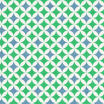 ROZETY / modro-zelené