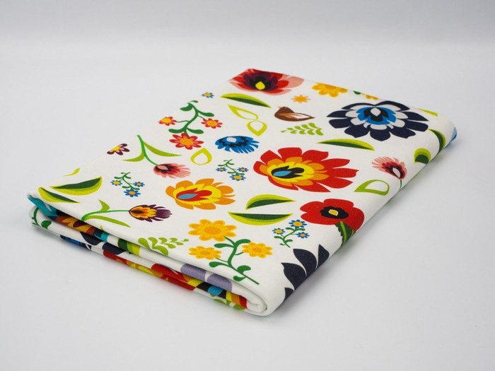 LOWICZ FOLKLORE / white - Viscose jersey WE210