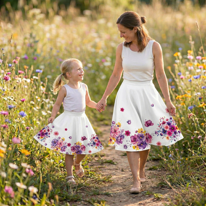 Panel pro kruhovou sukni - FLOWERS WZ. 73