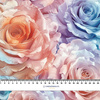 PASTEL FLOWERS WZ.8- Slub Weave