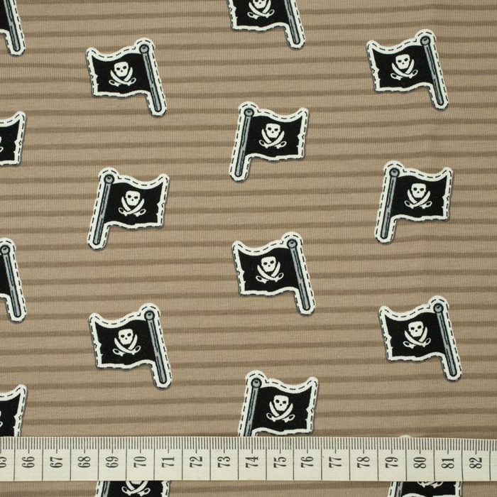 FLAG / pirates - light brown - single jersey TE210