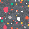 COLORFUL DOTSIES / ACID WASH GRAPHITE - looped knit fabric