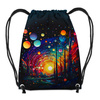 NEON GALAXY WZ.9 - panel (60cm x 50cm)- single jersey s elastanem ITY