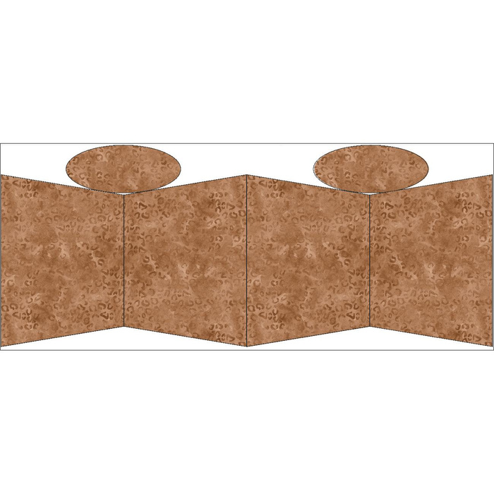 NÁKUPNÍ TAŠKA - SKVRNY / hnědá - Sada šití