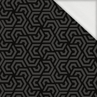 GEOMETRIC MINIMAL WZ. 11 - dzianina pętelkowa z elastanem ITY