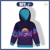 KINDER HOODIE (ALEX) -  NEON GALAXY ms.10 - Nähset (98/104)