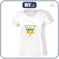 T-SHIRT DAMSKI - HIS QUEEN - single jersey  XS