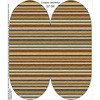Czapka "Smerfetka" - RETRO EARTH STRIPES - 48-50