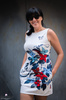 FLORAL PANEL (XL) / blue-red - panel single jersey TE210