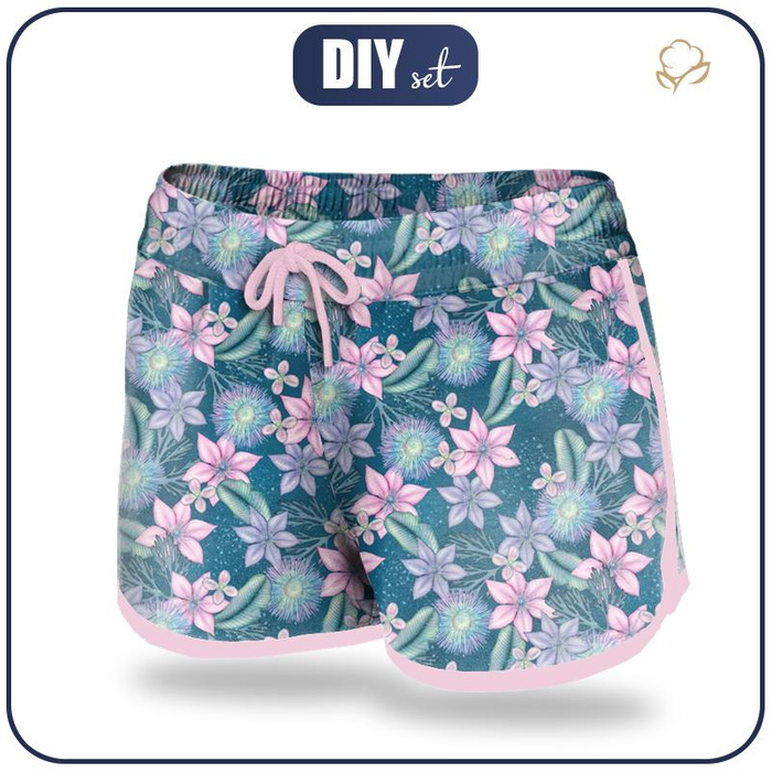 Women’s boardshorts - WATER WORLD pat. 1 / sea blue XL