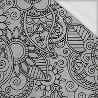 MEHNDI ČERNÉ / melir šedá - teplakovina