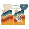 MEN’S T-SHIRT - BULLDOG / STRIPES - single jersey XS