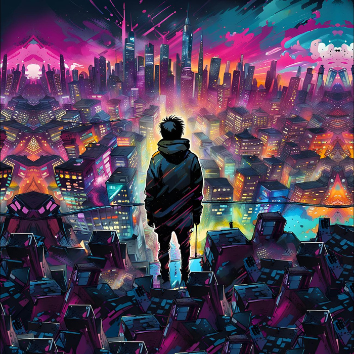  NEON GALAXY WZ.6  - panel (60cm x 50cm) 