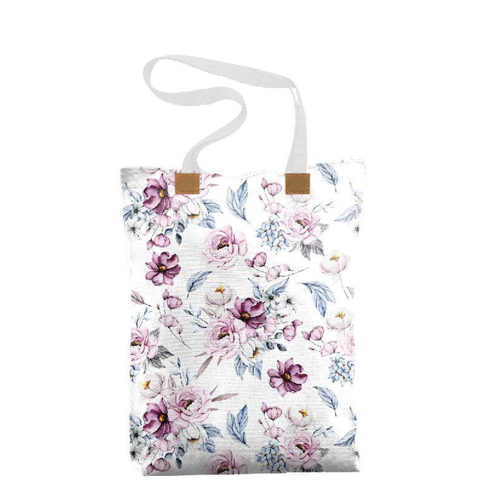SHOPPER TASCHE - AQUARELL-STRAUß Ms.2 - Wasserabweisende Webware - Nähset