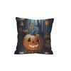 POLŠTÁŘ 45x45 - HALLOWEEN PUMPKIN - Potahový velur - Sada šití
