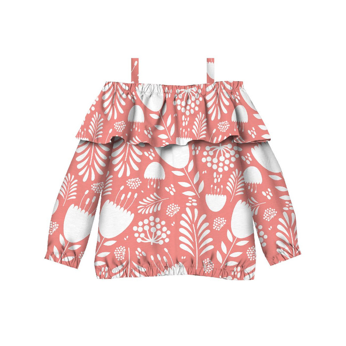 Carmenausschnitt Bluse (VIKI) - FOLKLORE M. 2 - Nähset