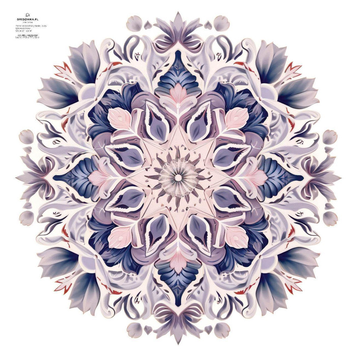 WATERCOLOR FLORAL VZ. 1 - panel pro kruhovou sukni D