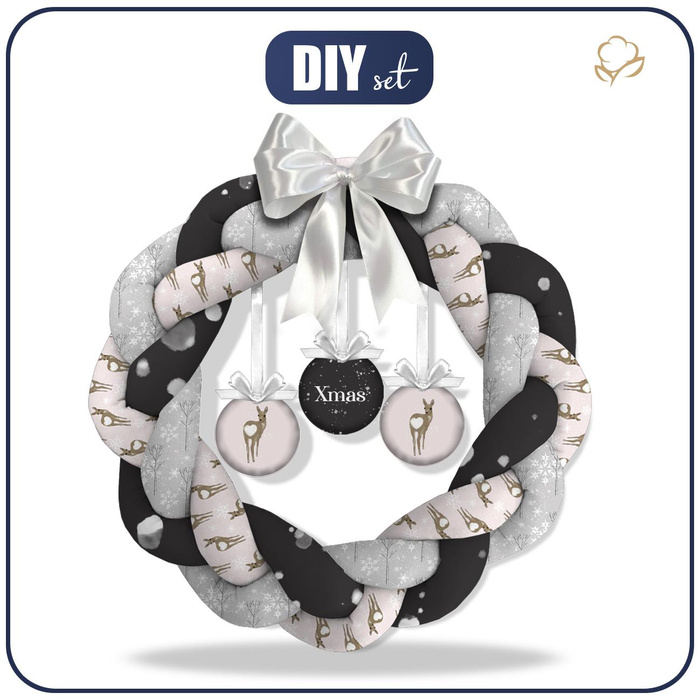 CHRISTMAS WREATH - XMAS / ROE DEER - sewing set