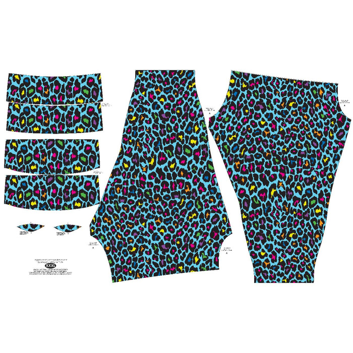 LEGGINSY SPORTOWE - NEONOWY LAMPART WZ. 3 - XL