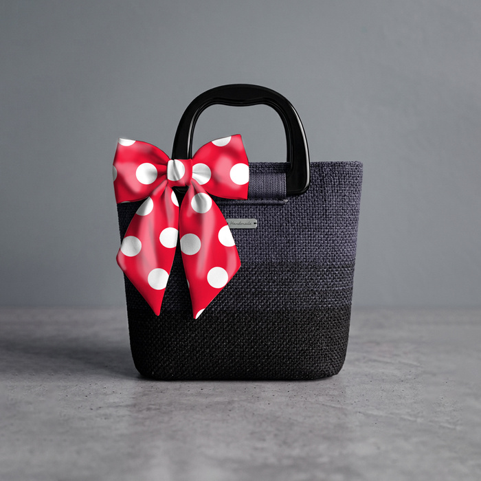 RED POLKA DOTS - Satin