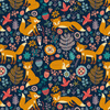 FOXES IN THE FORREST - lycra 300g