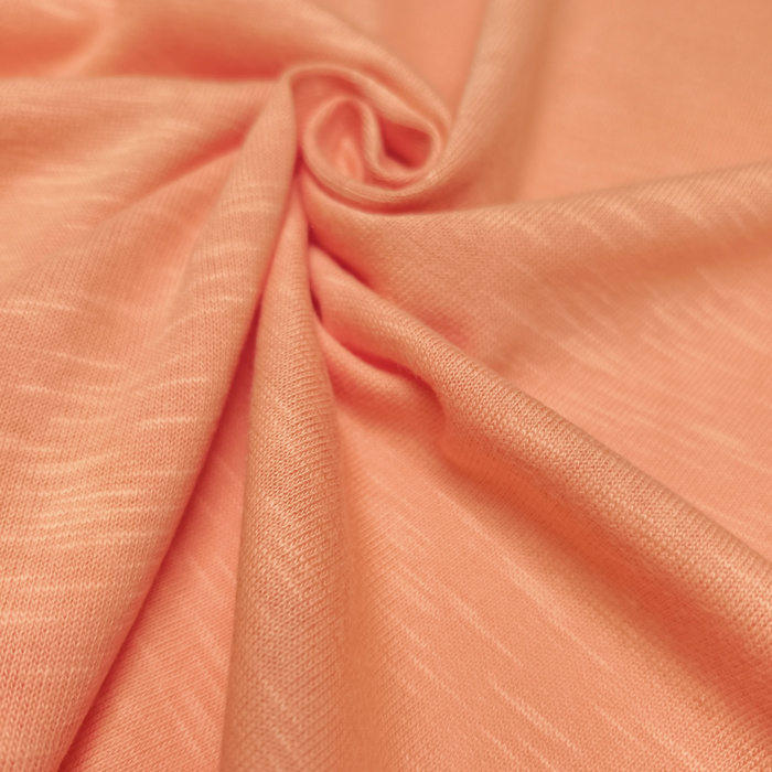 Baumwoll-Slubjersey mit Bio-Baumwolle 170g - PAPAYA ORANGE D-108