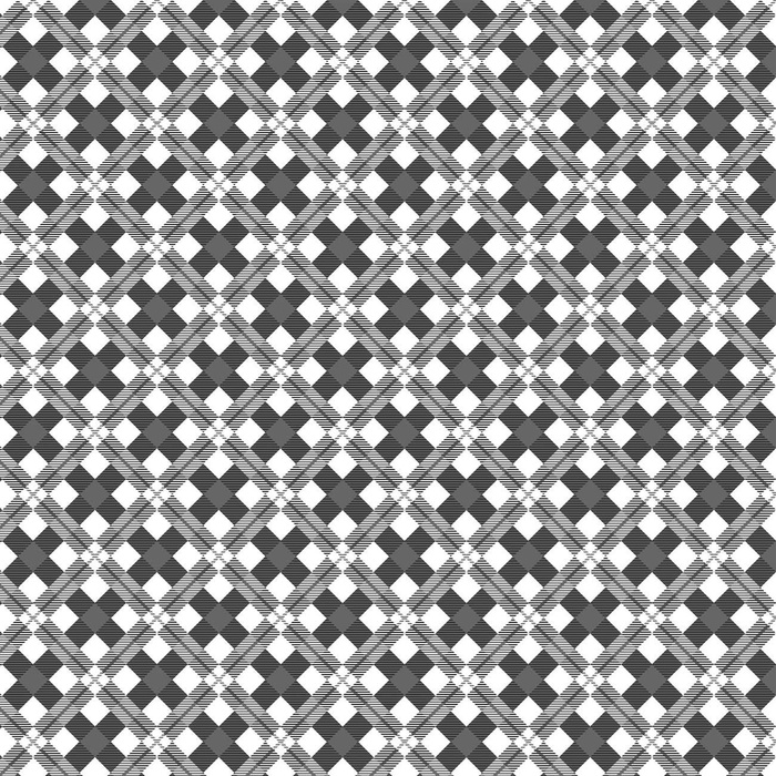 GRAUES KARO  - Baumwoll Webware