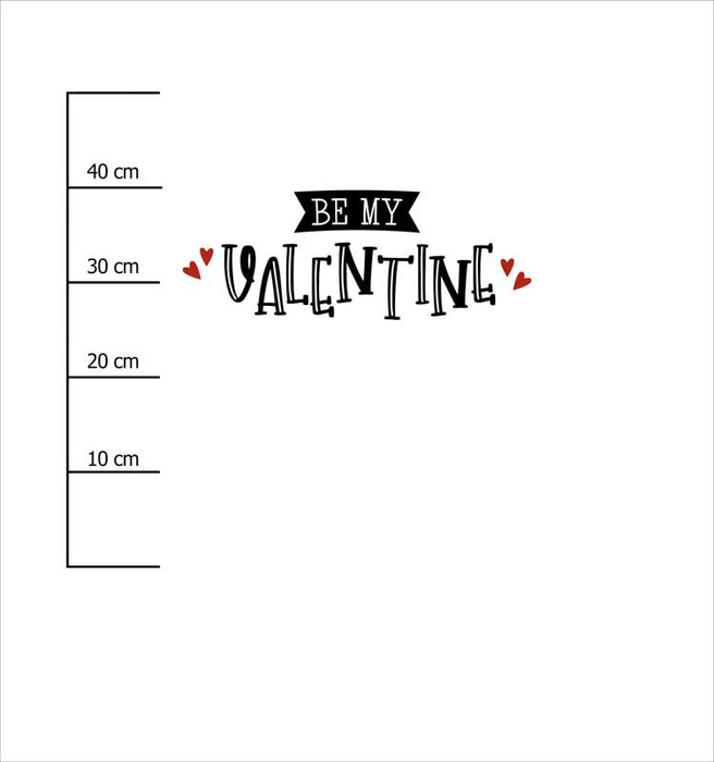 BE MY VALENTINE (BE MY VALENTINE) - Paneel 75cm x 80cm
