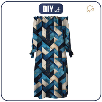 SUKIENKA HISZPANKA "CARMEN" - GEOMETRIC WZ. 2 - krepa S