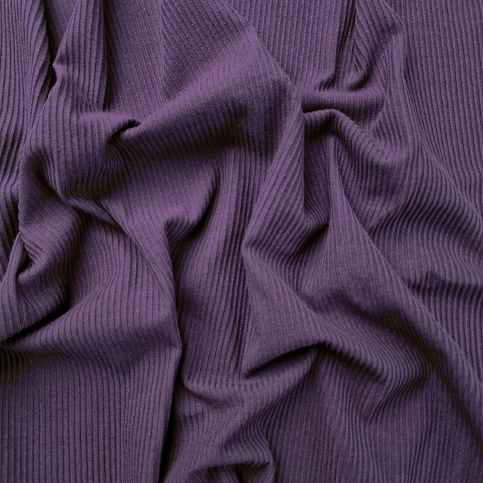 RIB JERSEY - FIOLETOWY/ plum