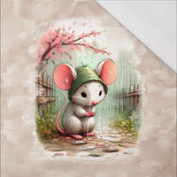 CUTE MOUSE - panel (60cm x 50cm) SINGLE JERSEY