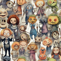 HALLOWEEN wz.8 - Baumwoll Webware