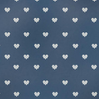 HEARTS / (acid) dark blue (NORWEGIAN PATTERNS) - Panama 220g