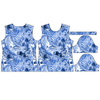 DÁMSKÉ TRIČKO - ZEBRY (CLASSIC BLUE) - single jersey XXL