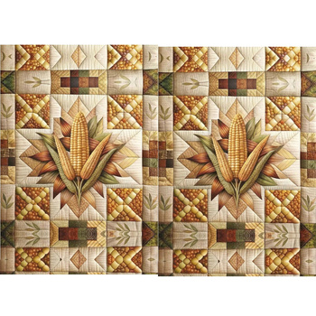 BATIK WZ. 2 - panel 71cm x 100cm/ 2szt. - Woven Fabric for tablecloths
