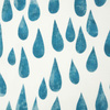 BIG DROPS (turquoise) / white - softshell