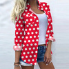 RED POLKA DOTS - Hydrophobic brushed knit