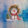 Christmas animal wz. 8 - panel (60cm x 50cm) SINGLE JERSEY