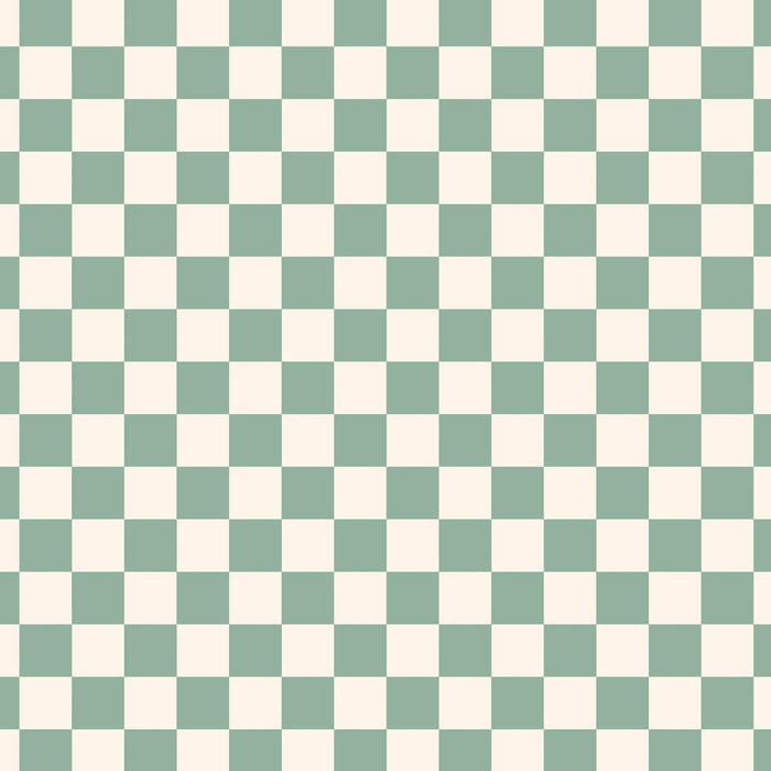 MINT CHECK - Waterproof woven fabric