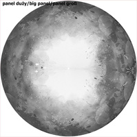 SPECKS (grey) - big circle skirt panel