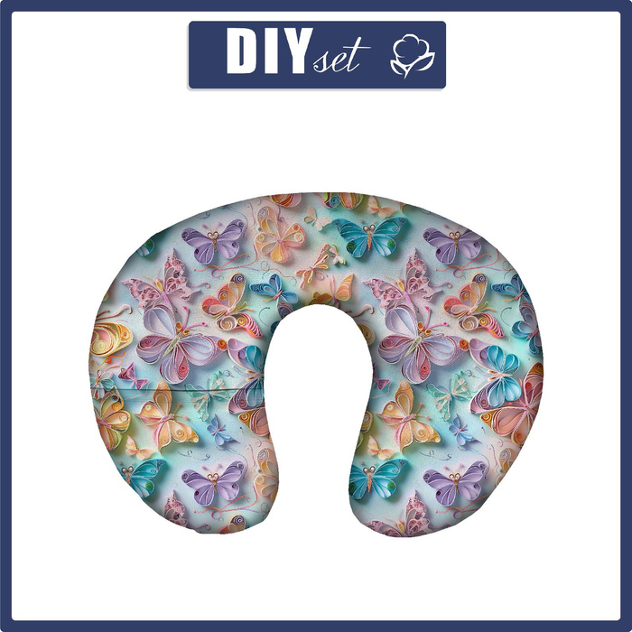 NECK PILLOW - PAPER BUTTERFLIES - sewing set