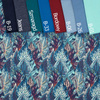 BLUE LEAVES (VINTAGE) - single jersey with elastane 