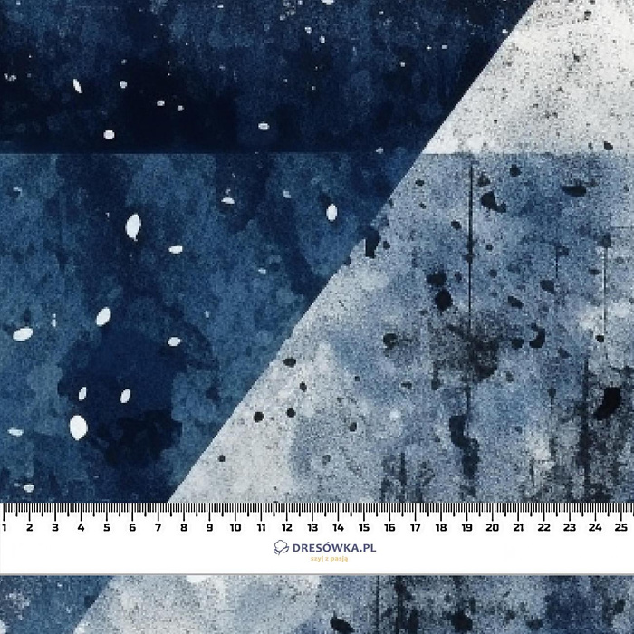 NAVY GRUNGE wz. 9 - Single Jersey