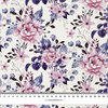 WILD ROSE FLOWERS PAT. 1 (BLOOMING MEADOW) (Very Peri) - Cotton woven fabric