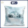 PILLOW 45X45 - TREES AND MOUNTAINS (WINTER IN THE MOUNTAIN) - sewing set