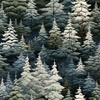 WINTER FOREST VZ. 2 - looped knit fabric with elastane ITY