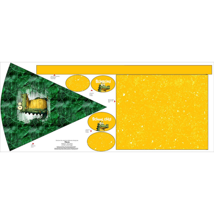 Schultüte - CROCODILE DOODLE - groß