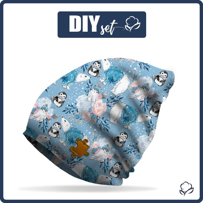 "Beanie" cap - ENCHANTED WINTER MIX / light blue (ENCHANTED WINTER) 57-59